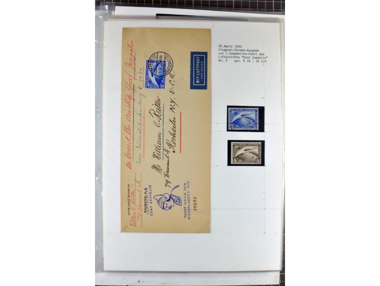 1923/45, meist gestempelte und postfrische Sammlung mit sehr vielen Briefen und Karten, dabei bessere und kpl. Ausgaben, bess