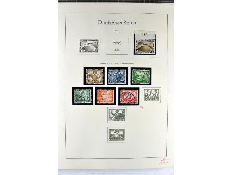 1923/45, meist gestempelte und postfrische Sammlung mit sehr vielen Briefen und Karten, dabei bessere und kpl. Ausgaben, bess