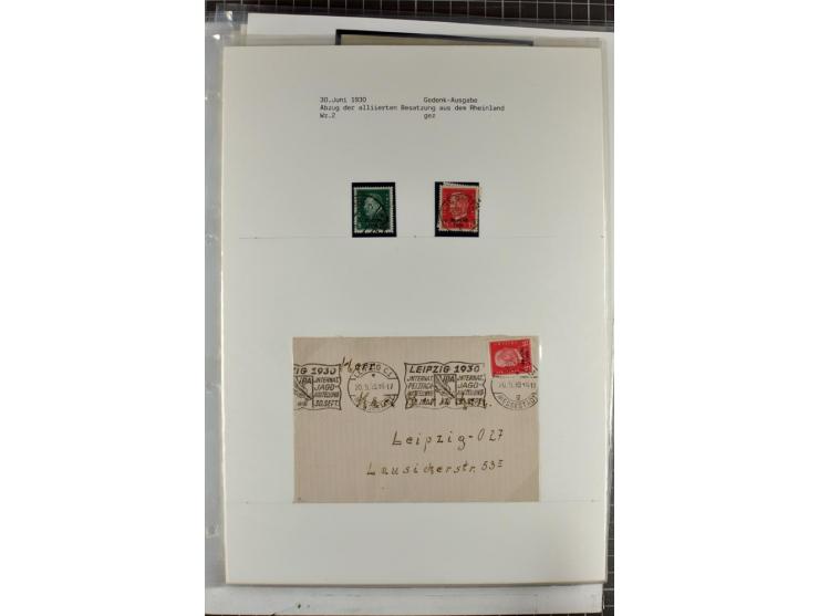 1923/45, meist gestempelte und postfrische Sammlung mit sehr vielen Briefen und Karten, dabei bessere und kpl. Ausgaben, bess