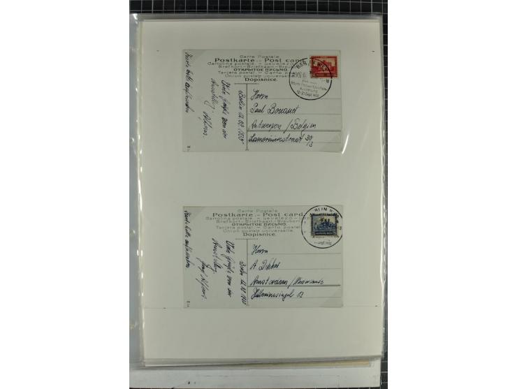 1923/45, meist gestempelte und postfrische Sammlung mit sehr vielen Briefen und Karten, dabei bessere und kpl. Ausgaben, bess