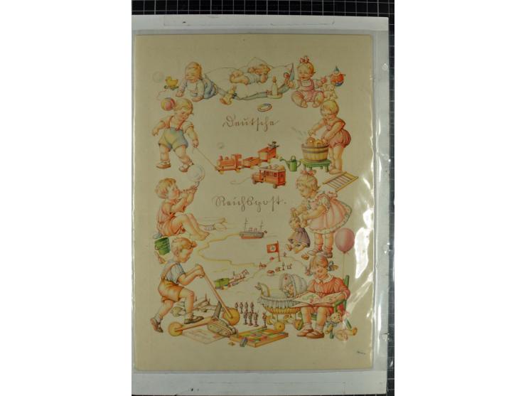 1923/45, meist gestempelte und postfrische Sammlung mit sehr vielen Briefen und Karten, dabei bessere und kpl. Ausgaben, bess