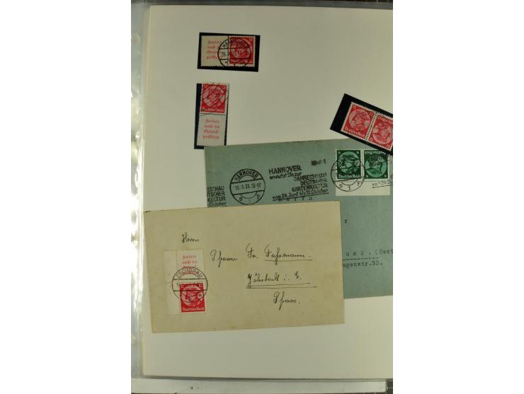 1923/45, meist gestempelte und postfrische Sammlung mit sehr vielen Briefen und Karten, dabei bessere und kpl. Ausgaben, bess