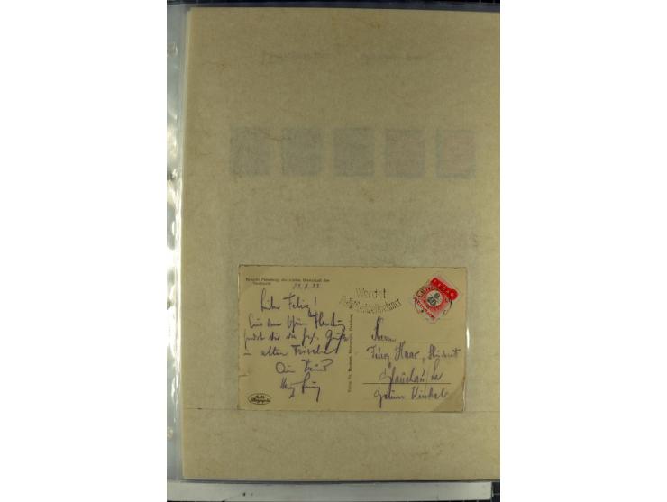 1923/45, meist gestempelte und postfrische Sammlung mit sehr vielen Briefen und Karten, dabei bessere und kpl. Ausgaben, bess