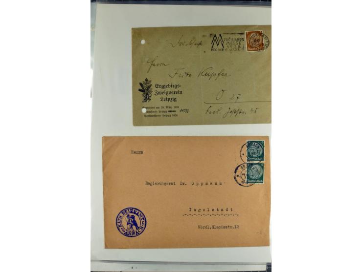 1923/45, meist gestempelte und postfrische Sammlung mit sehr vielen Briefen und Karten, dabei bessere und kpl. Ausgaben, bess