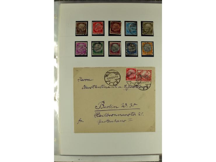 1923/45, meist gestempelte und postfrische Sammlung mit sehr vielen Briefen und Karten, dabei bessere und kpl. Ausgaben, bess