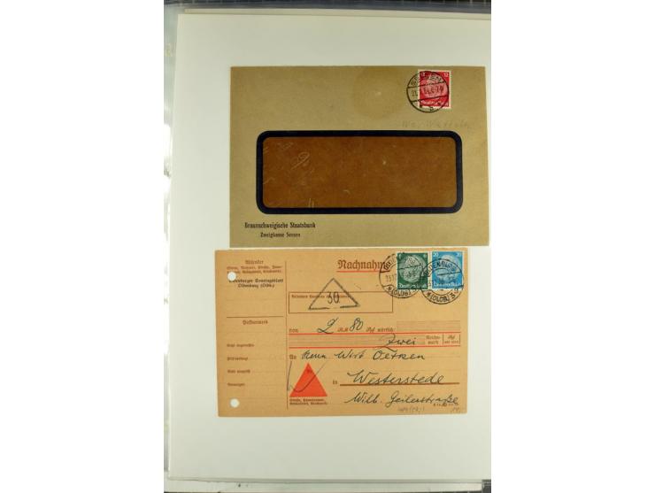 1923/45, meist gestempelte und postfrische Sammlung mit sehr vielen Briefen und Karten, dabei bessere und kpl. Ausgaben, bess