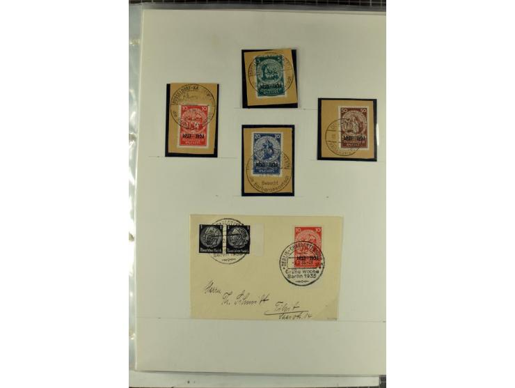 1923/45, meist gestempelte und postfrische Sammlung mit sehr vielen Briefen und Karten, dabei bessere und kpl. Ausgaben, bess
