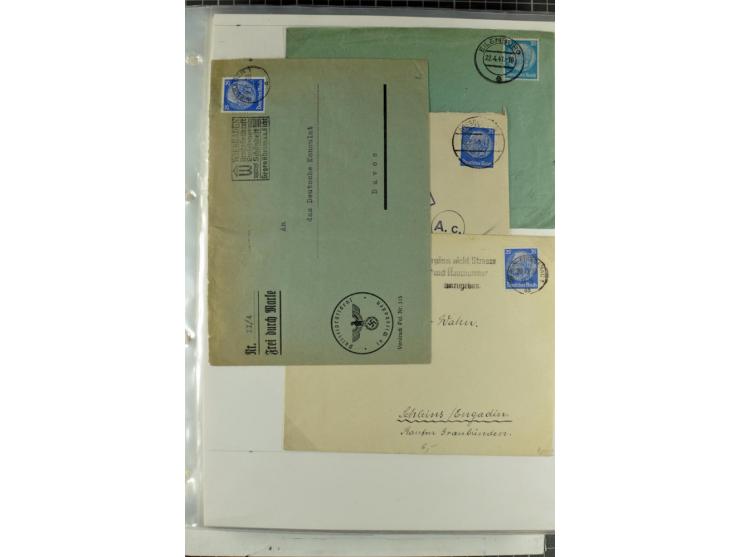 1923/45, meist gestempelte und postfrische Sammlung mit sehr vielen Briefen und Karten, dabei bessere und kpl. Ausgaben, bess