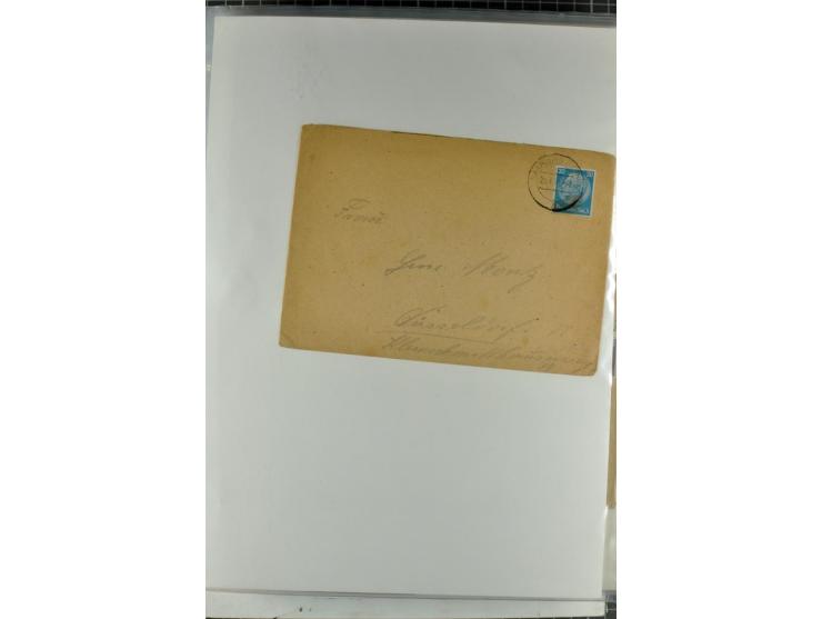 1923/45, meist gestempelte und postfrische Sammlung mit sehr vielen Briefen und Karten, dabei bessere und kpl. Ausgaben, bess