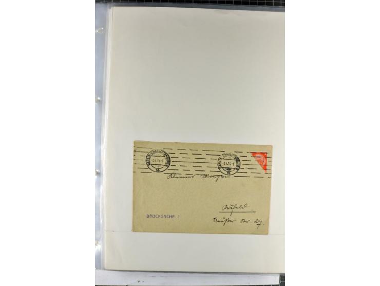 1923/45, meist gestempelte und postfrische Sammlung mit sehr vielen Briefen und Karten, dabei bessere und kpl. Ausgaben, bess