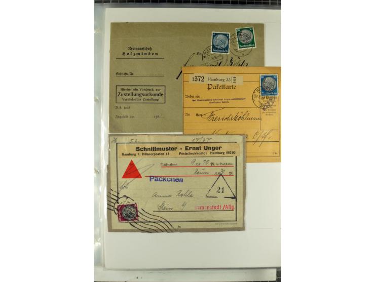 1923/45, meist gestempelte und postfrische Sammlung mit sehr vielen Briefen und Karten, dabei bessere und kpl. Ausgaben, bess
