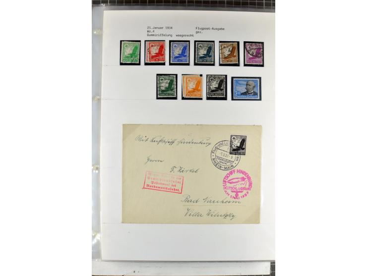 1923/45, meist gestempelte und postfrische Sammlung mit sehr vielen Briefen und Karten, dabei bessere und kpl. Ausgaben, bess
