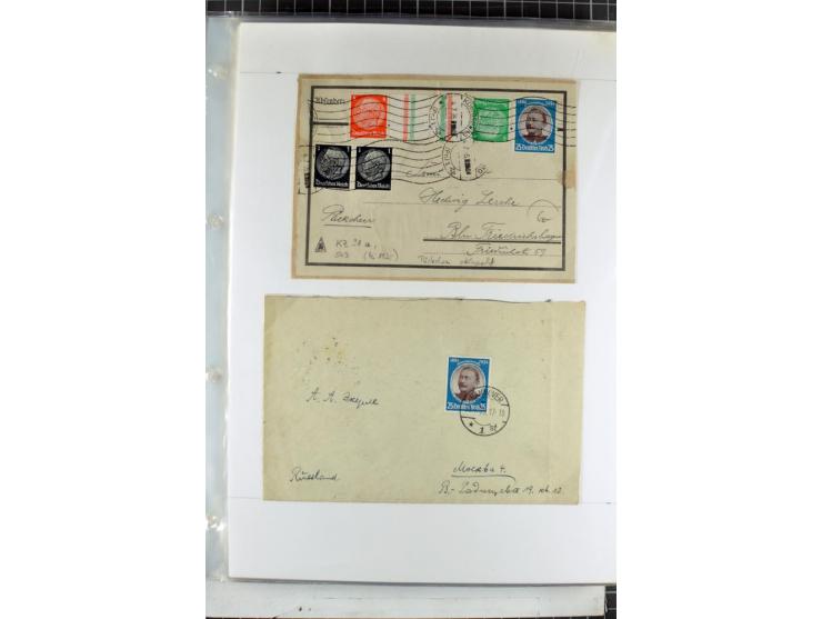 1923/45, meist gestempelte und postfrische Sammlung mit sehr vielen Briefen und Karten, dabei bessere und kpl. Ausgaben, bess