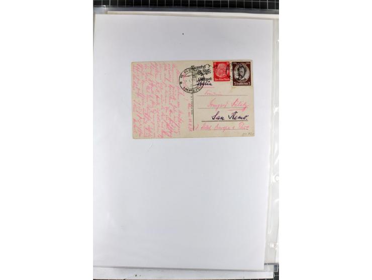 1923/45, meist gestempelte und postfrische Sammlung mit sehr vielen Briefen und Karten, dabei bessere und kpl. Ausgaben, bess