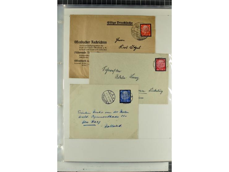 1923/45, meist gestempelte und postfrische Sammlung mit sehr vielen Briefen und Karten, dabei bessere und kpl. Ausgaben, bess