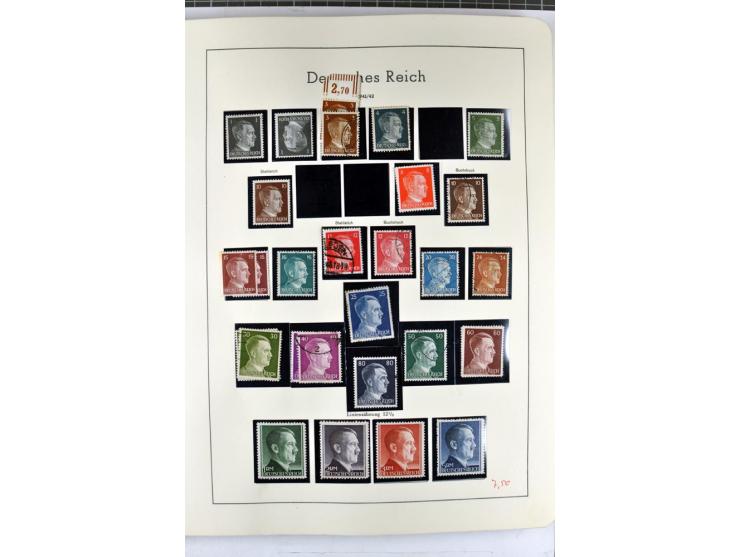 1923/45, meist gestempelte und postfrische Sammlung mit sehr vielen Briefen und Karten, dabei bessere und kpl. Ausgaben, bess