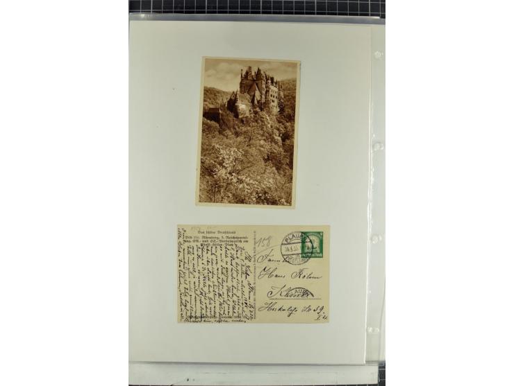 1923/45, meist gestempelte und postfrische Sammlung mit sehr vielen Briefen und Karten, dabei bessere und kpl. Ausgaben, bess
