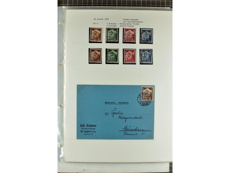 1923/45, meist gestempelte und postfrische Sammlung mit sehr vielen Briefen und Karten, dabei bessere und kpl. Ausgaben, bess