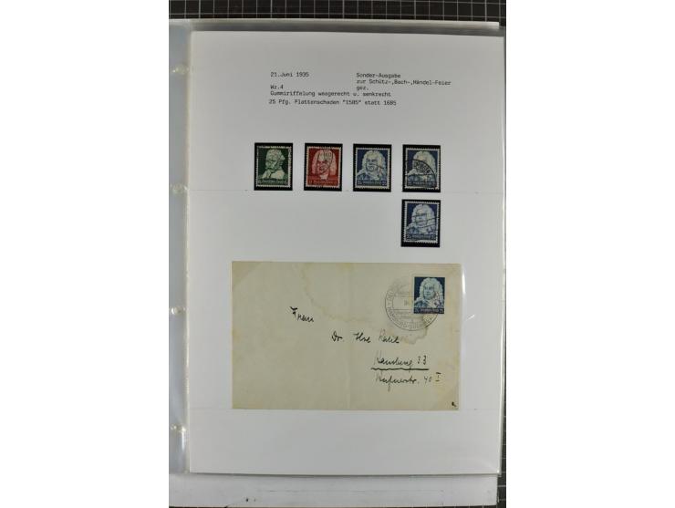 1923/45, meist gestempelte und postfrische Sammlung mit sehr vielen Briefen und Karten, dabei bessere und kpl. Ausgaben, bess