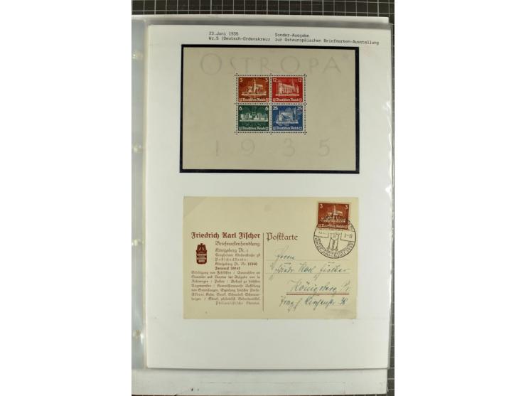 1923/45, meist gestempelte und postfrische Sammlung mit sehr vielen Briefen und Karten, dabei bessere und kpl. Ausgaben, bess