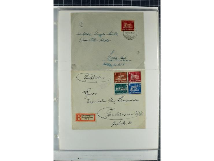 1923/45, meist gestempelte und postfrische Sammlung mit sehr vielen Briefen und Karten, dabei bessere und kpl. Ausgaben, bess