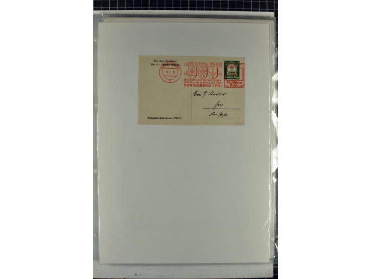 1923/45, meist gestempelte und postfrische Sammlung mit sehr vielen Briefen und Karten, dabei bessere und kpl. Ausgaben, bess