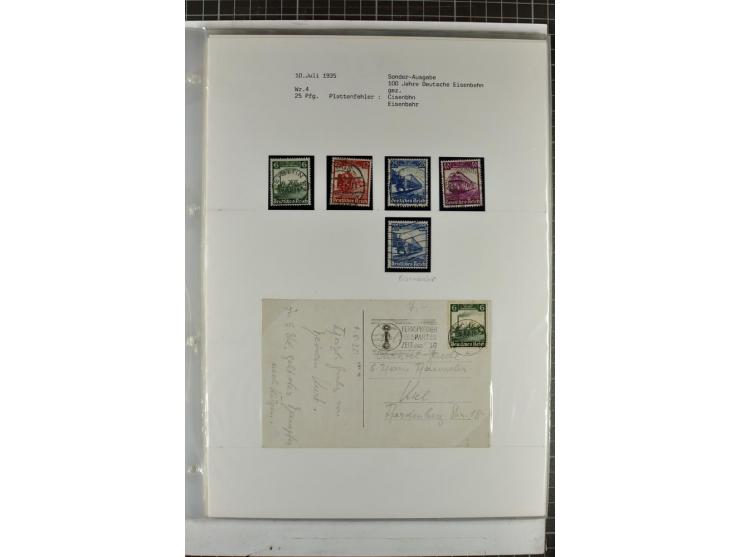 1923/45, meist gestempelte und postfrische Sammlung mit sehr vielen Briefen und Karten, dabei bessere und kpl. Ausgaben, bess