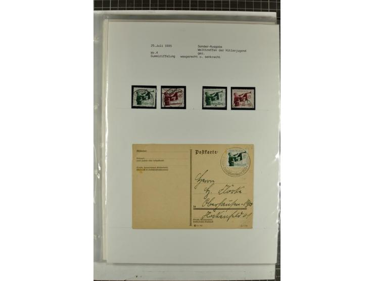 1923/45, meist gestempelte und postfrische Sammlung mit sehr vielen Briefen und Karten, dabei bessere und kpl. Ausgaben, bess