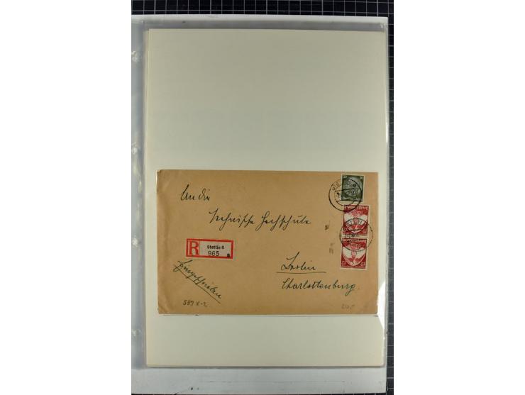 1923/45, meist gestempelte und postfrische Sammlung mit sehr vielen Briefen und Karten, dabei bessere und kpl. Ausgaben, bess