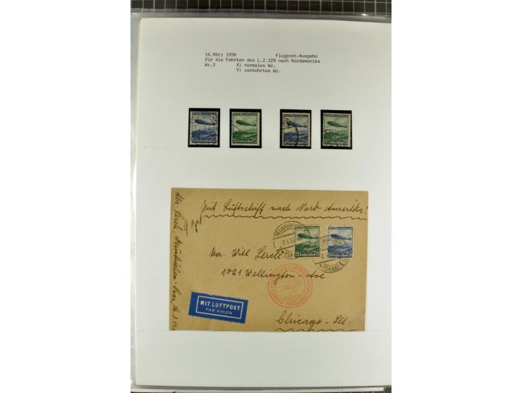 1923/45, meist gestempelte und postfrische Sammlung mit sehr vielen Briefen und Karten, dabei bessere und kpl. Ausgaben, bess