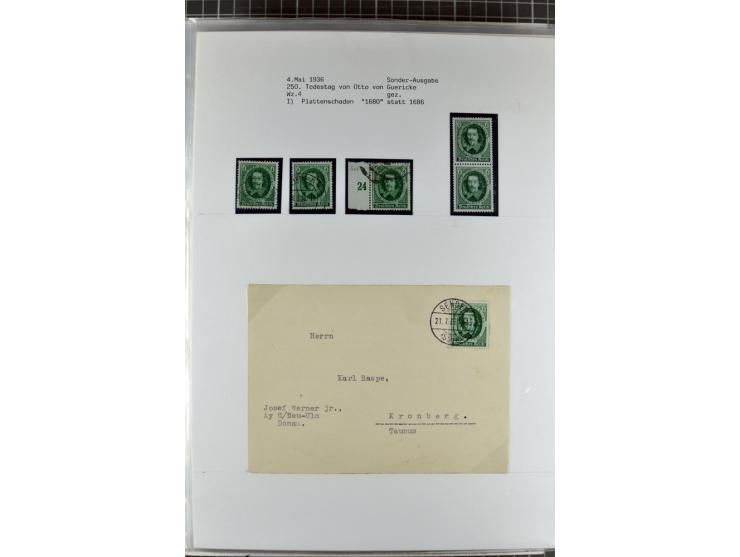 1923/45, meist gestempelte und postfrische Sammlung mit sehr vielen Briefen und Karten, dabei bessere und kpl. Ausgaben, bess