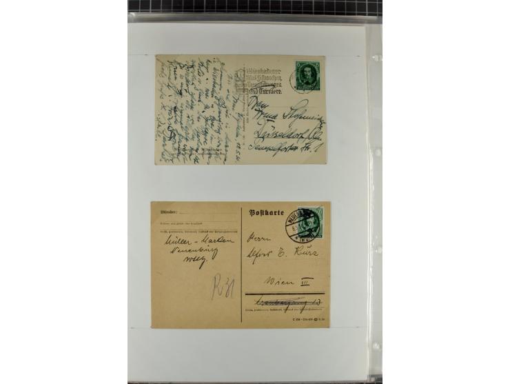 1923/45, meist gestempelte und postfrische Sammlung mit sehr vielen Briefen und Karten, dabei bessere und kpl. Ausgaben, bess