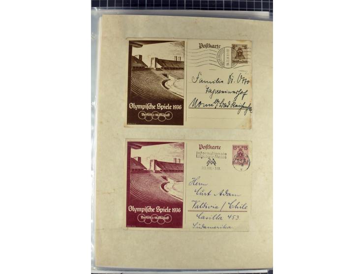 1923/45, meist gestempelte und postfrische Sammlung mit sehr vielen Briefen und Karten, dabei bessere und kpl. Ausgaben, bess