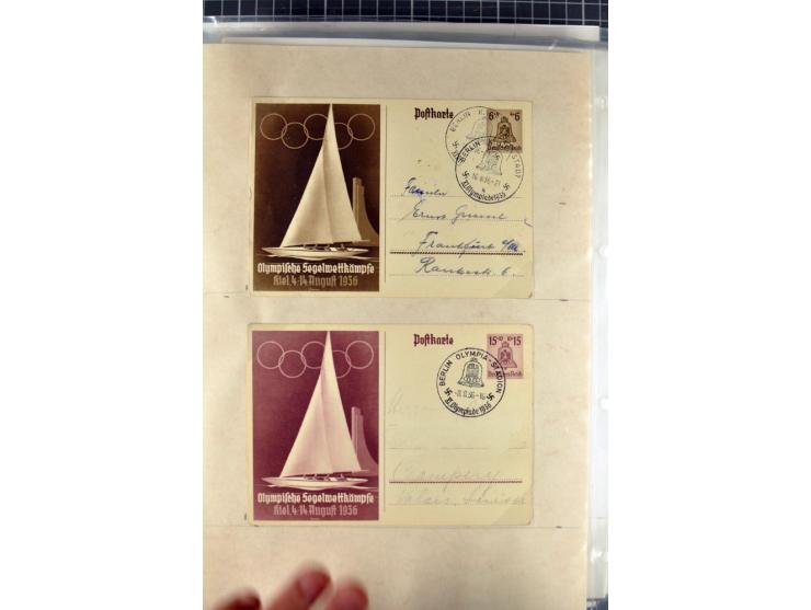 1923/45, meist gestempelte und postfrische Sammlung mit sehr vielen Briefen und Karten, dabei bessere und kpl. Ausgaben, bess