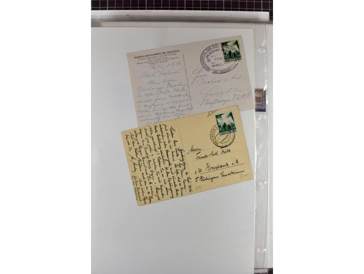 1923/45, meist gestempelte und postfrische Sammlung mit sehr vielen Briefen und Karten, dabei bessere und kpl. Ausgaben, bess