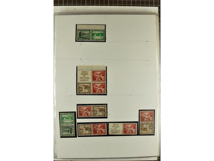 1923/45, meist gestempelte und postfrische Sammlung mit sehr vielen Briefen und Karten, dabei bessere und kpl. Ausgaben, bess