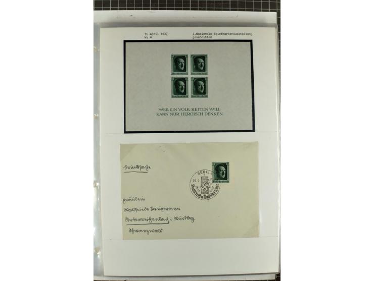 1923/45, meist gestempelte und postfrische Sammlung mit sehr vielen Briefen und Karten, dabei bessere und kpl. Ausgaben, bess