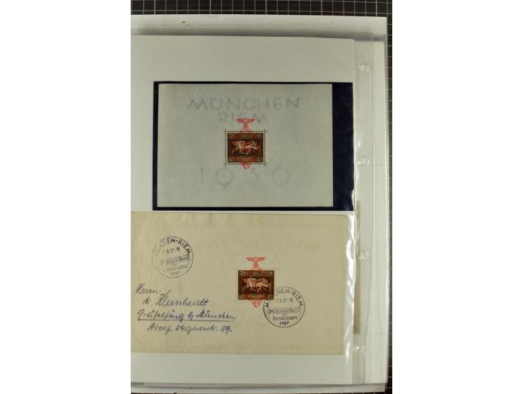 1923/45, meist gestempelte und postfrische Sammlung mit sehr vielen Briefen und Karten, dabei bessere und kpl. Ausgaben, bess