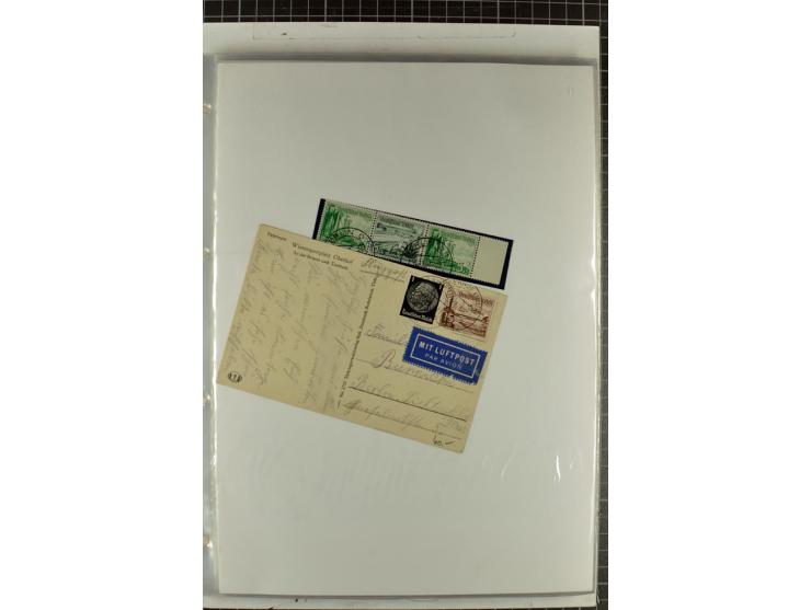 1923/45, meist gestempelte und postfrische Sammlung mit sehr vielen Briefen und Karten, dabei bessere und kpl. Ausgaben, bess