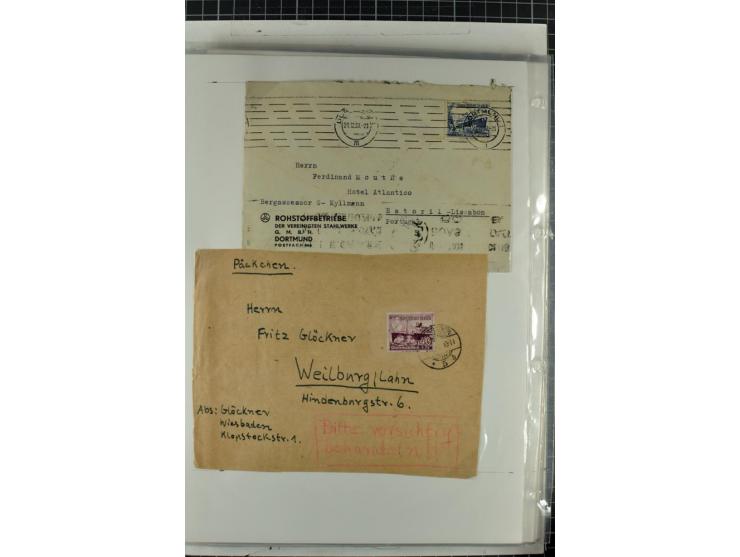 1923/45, meist gestempelte und postfrische Sammlung mit sehr vielen Briefen und Karten, dabei bessere und kpl. Ausgaben, bess