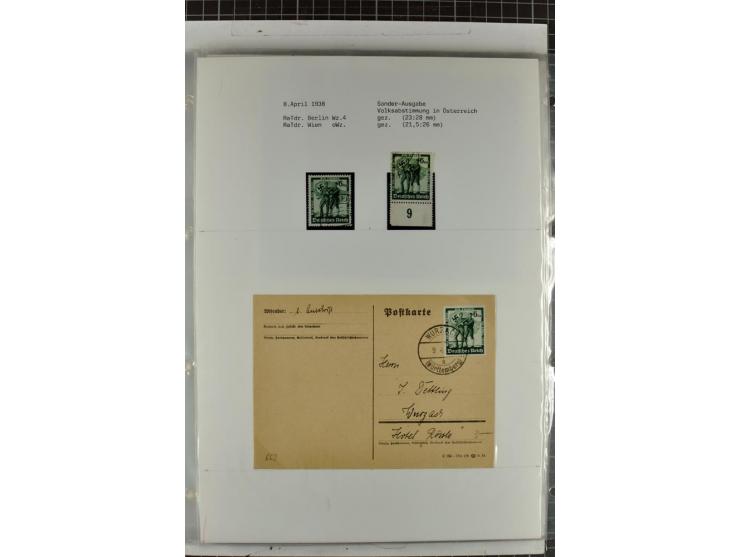 1923/45, meist gestempelte und postfrische Sammlung mit sehr vielen Briefen und Karten, dabei bessere und kpl. Ausgaben, bess