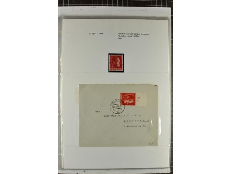 1923/45, meist gestempelte und postfrische Sammlung mit sehr vielen Briefen und Karten, dabei bessere und kpl. Ausgaben, bess