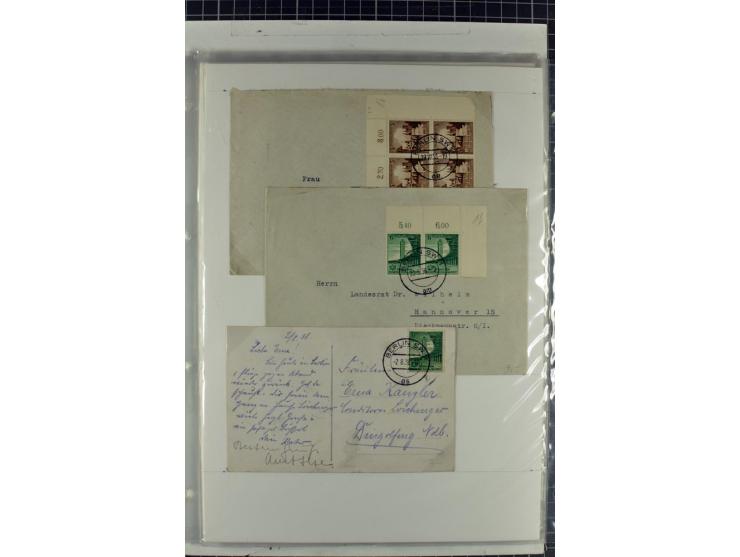 1923/45, meist gestempelte und postfrische Sammlung mit sehr vielen Briefen und Karten, dabei bessere und kpl. Ausgaben, bess