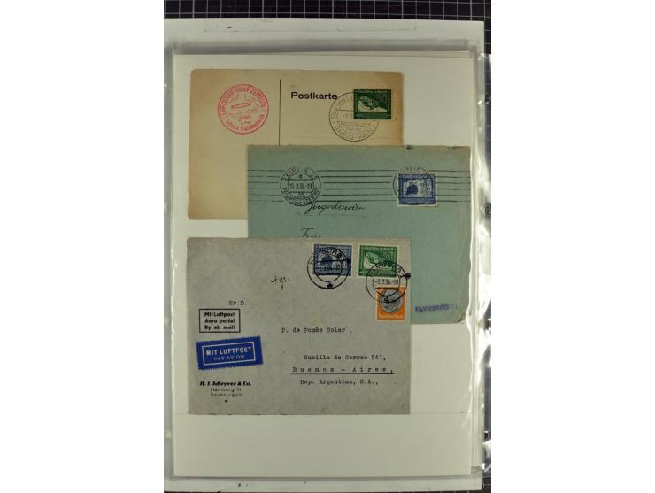 1923/45, meist gestempelte und postfrische Sammlung mit sehr vielen Briefen und Karten, dabei bessere und kpl. Ausgaben, bess