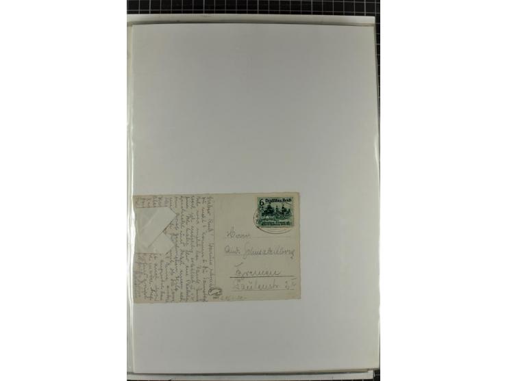 1923/45, meist gestempelte und postfrische Sammlung mit sehr vielen Briefen und Karten, dabei bessere und kpl. Ausgaben, bess