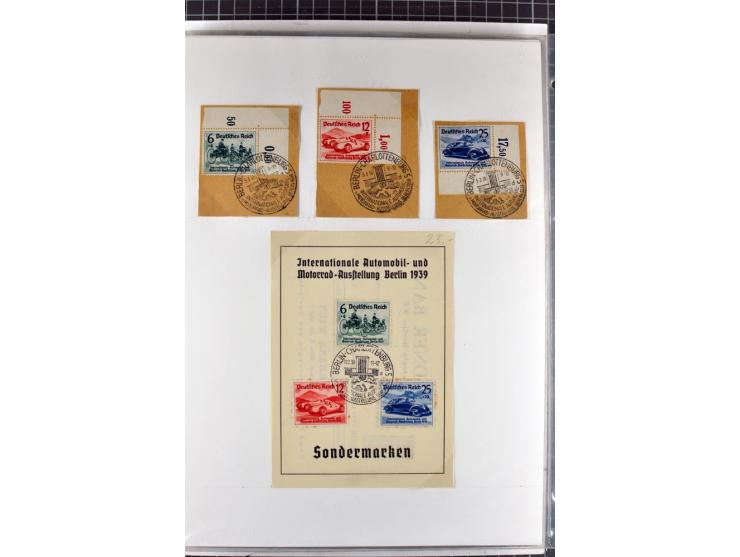 1923/45, meist gestempelte und postfrische Sammlung mit sehr vielen Briefen und Karten, dabei bessere und kpl. Ausgaben, bess