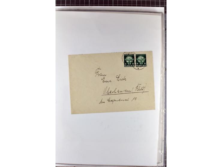1923/45, meist gestempelte und postfrische Sammlung mit sehr vielen Briefen und Karten, dabei bessere und kpl. Ausgaben, bess