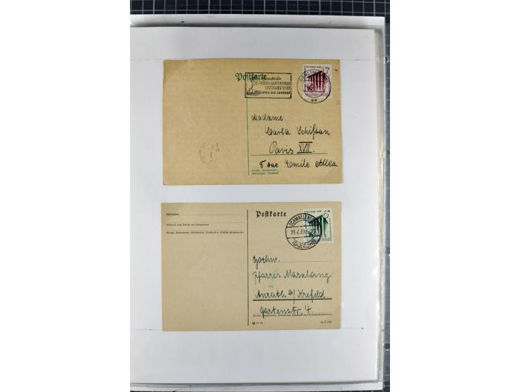1923/45, meist gestempelte und postfrische Sammlung mit sehr vielen Briefen und Karten, dabei bessere und kpl. Ausgaben, bess