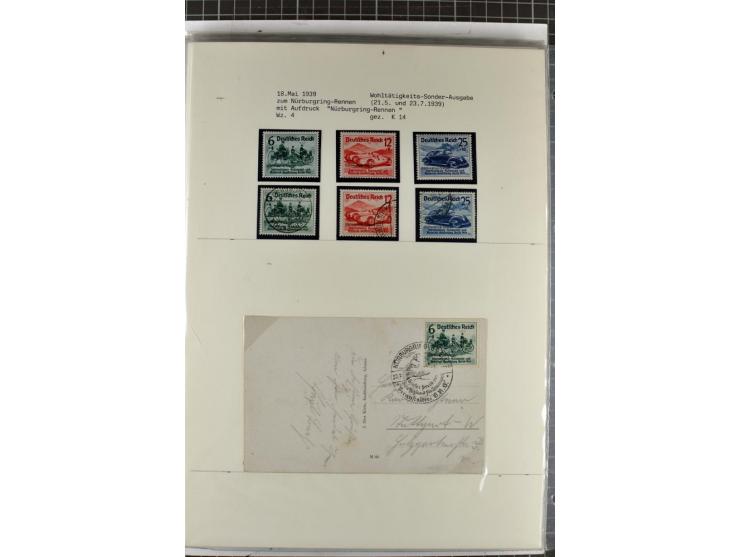 1923/45, meist gestempelte und postfrische Sammlung mit sehr vielen Briefen und Karten, dabei bessere und kpl. Ausgaben, bess