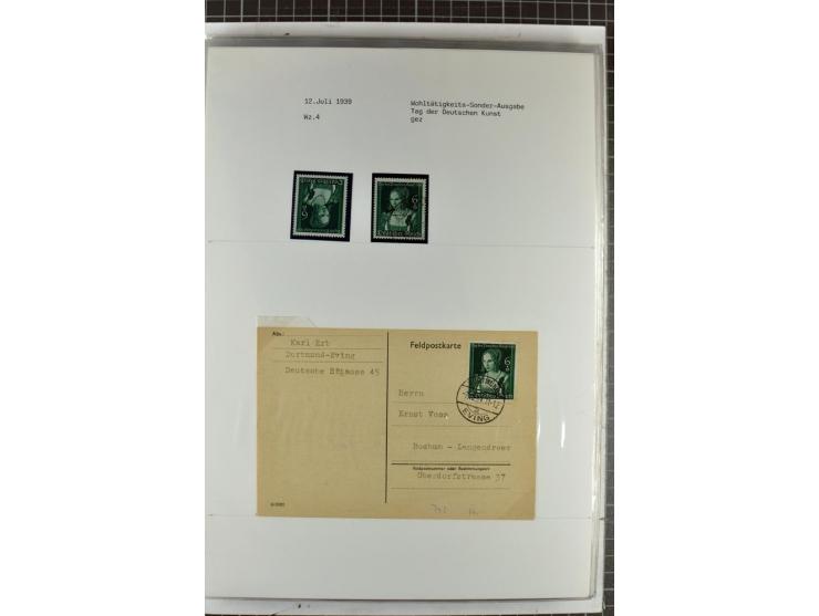 1923/45, meist gestempelte und postfrische Sammlung mit sehr vielen Briefen und Karten, dabei bessere und kpl. Ausgaben, bess